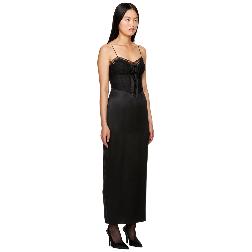 Reformation Peniel Wednesday Adam's Gothic Silk Midi Dress - Picture 5 of 16